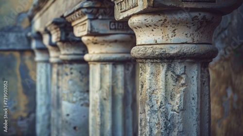 ancient columns standing as a testament to historical architecture photo