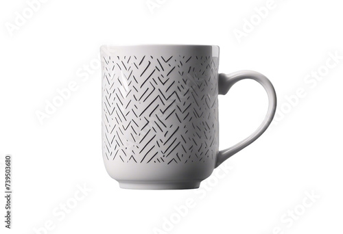 Ceramic mug isolated on transparent background