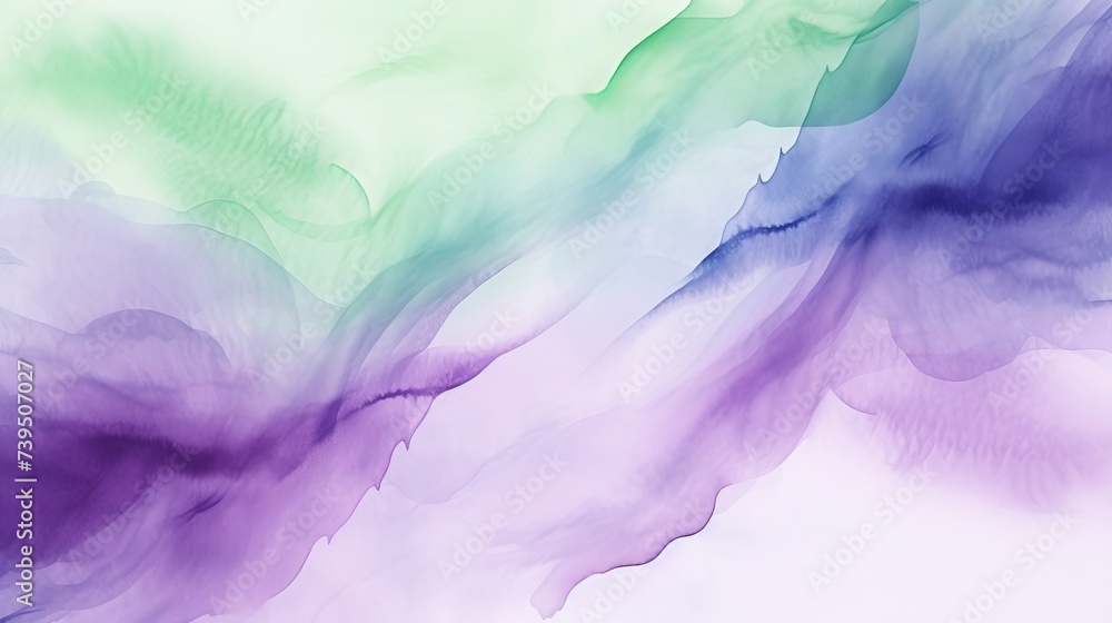 Purple and green       abstract watercolor background   pattern