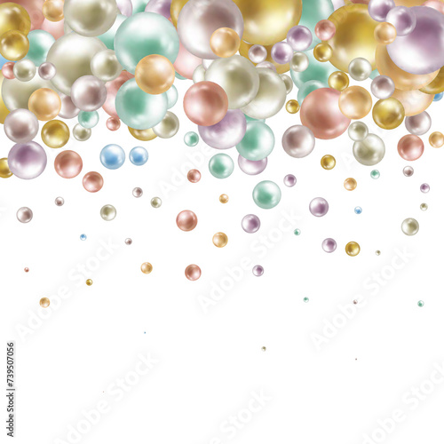 Pastel bright and colorful plastic balls background texture. Colorful background  pastel color background or wall paper. Beautiful pastel background images. Eps 10