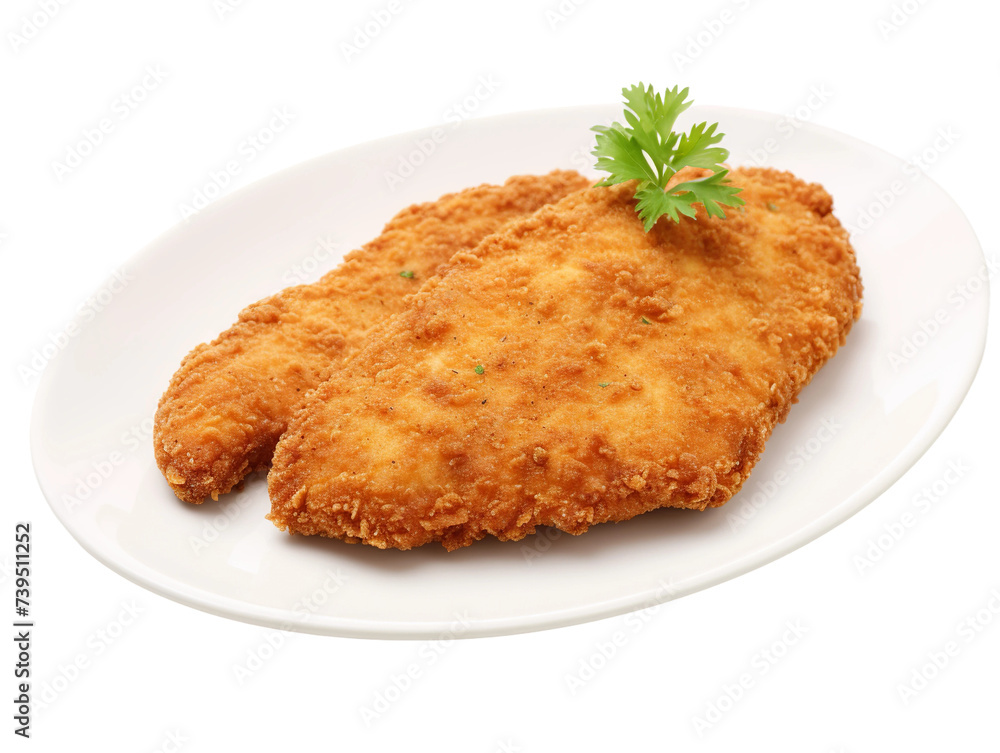 chicken nuggets on white background chicken nuggets on white background