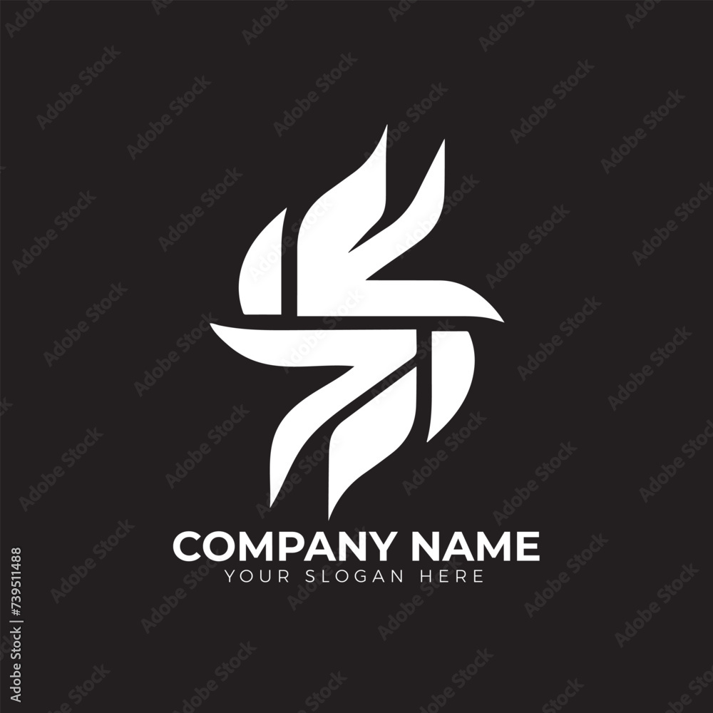 Obraz premium Vector minimal company logo design vector file 