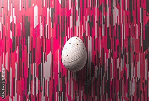free easter card on a red background