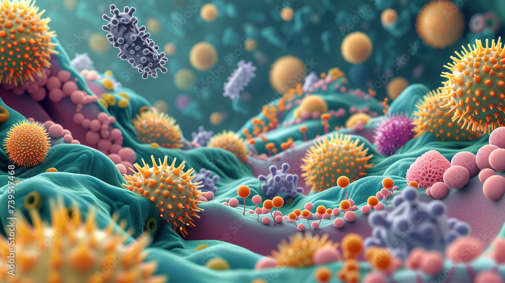 Explore unseen landscapes of the microbiome, diverse array of bacteria, fungi, and viruses