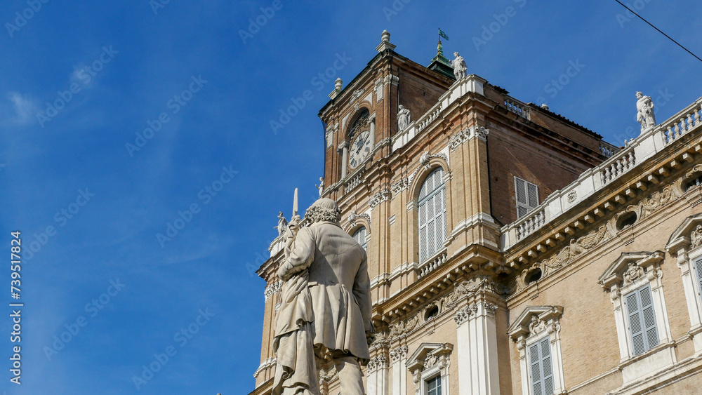 statue and cathedral