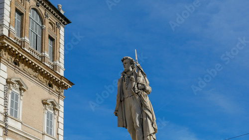 statue and tower