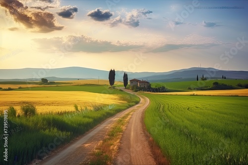 Rural scene in Tuscany