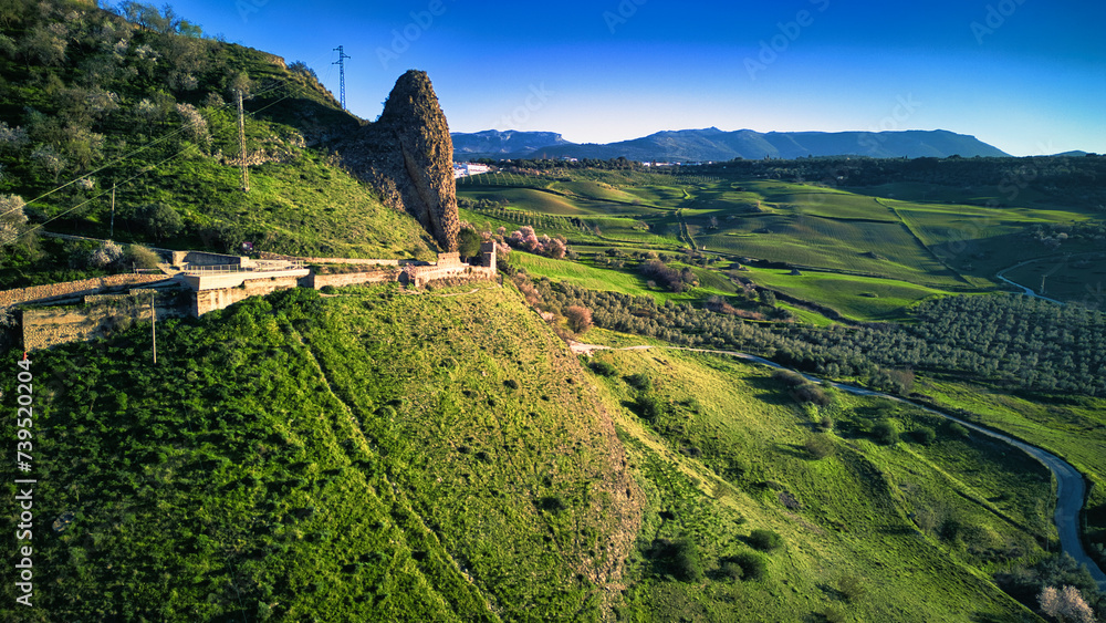 Obraz premium View from the hill near the town of Ronda, Spain