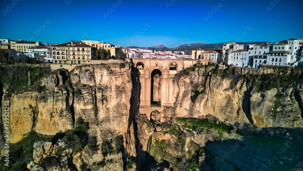 View of the town of ronda