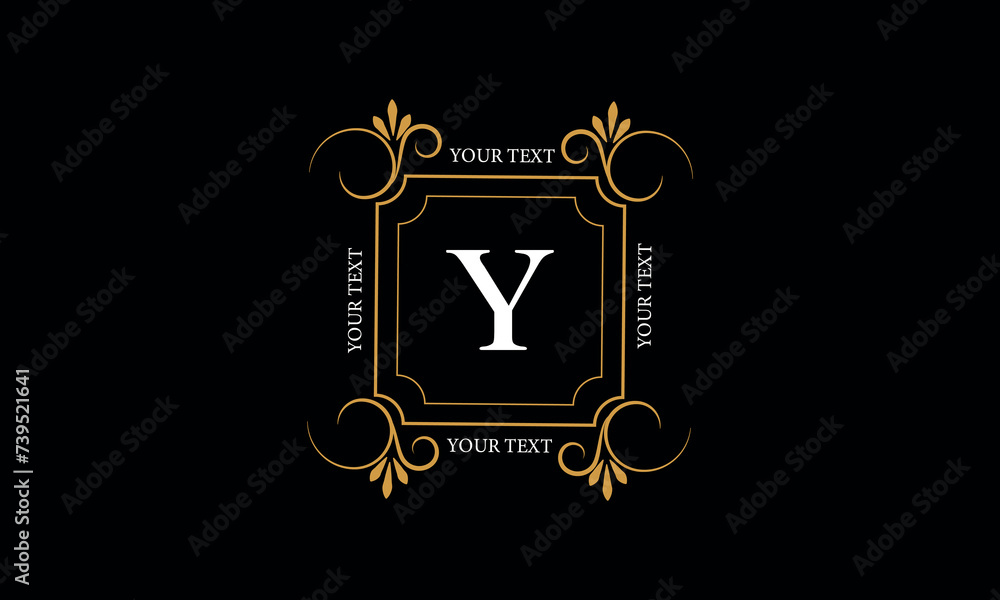 Creative letter Y logo emblem. Monogram for company branding, business, sign, heraldry, label. Creative letter Y logo emblem. Monogram for company branding, business, sign, heraldry, label.
