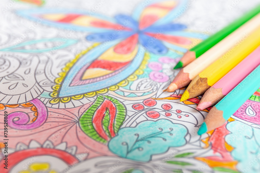 Coloring Mandala for Relaxation and Stress Relief