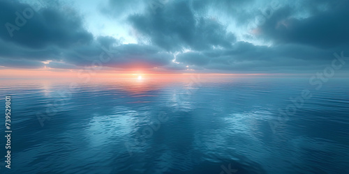 A calm and silent sky, like an endless lake without a single wa