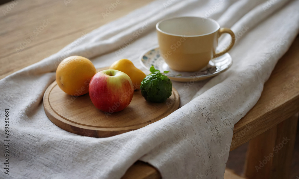 Kitchen setting, tea towel, cosy homely setting, baking Kitchen setting, tea towel, cosy homely setting, baking