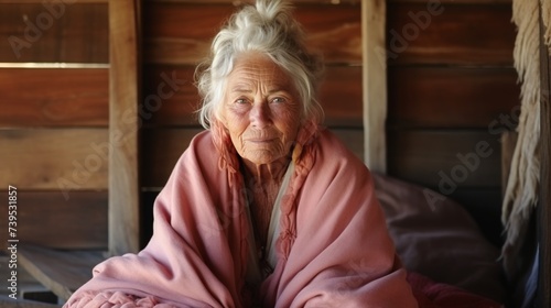Senior citizens day. international older persons portrait of retired elderly woman