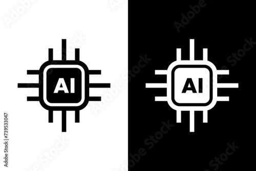 Ai generated icon. Artificial intelligence generated. Vector