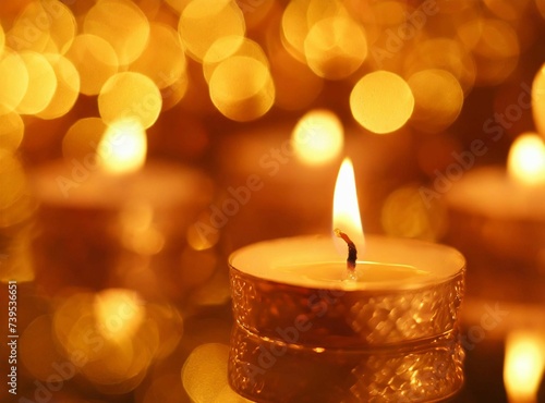 Candles closeup photography background