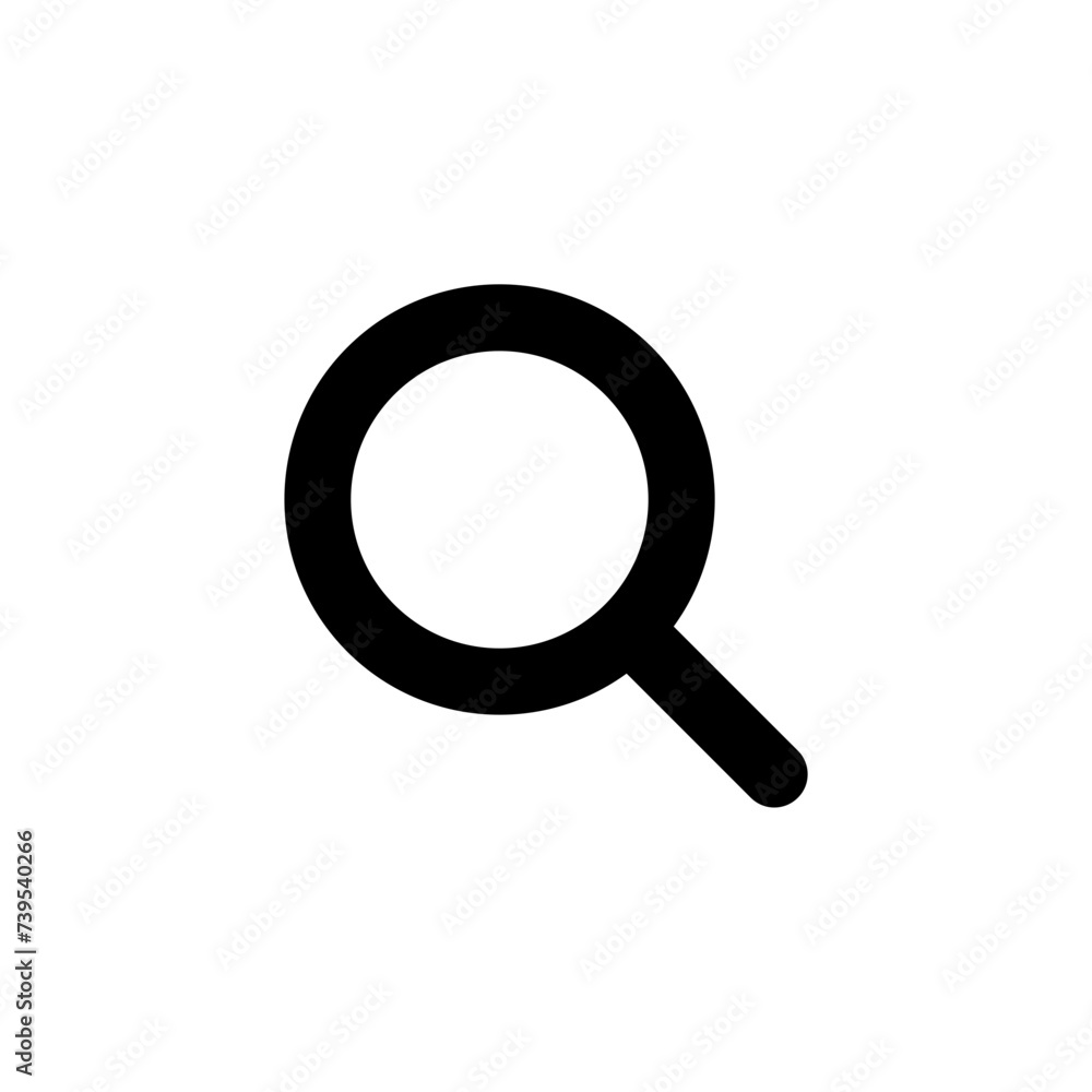 search icon button - magnifying glass loupe sign symbol, magnifier icon. web vector icon search icon button - magnifying glass loupe sign symbol, magnifier icon. web vector icon