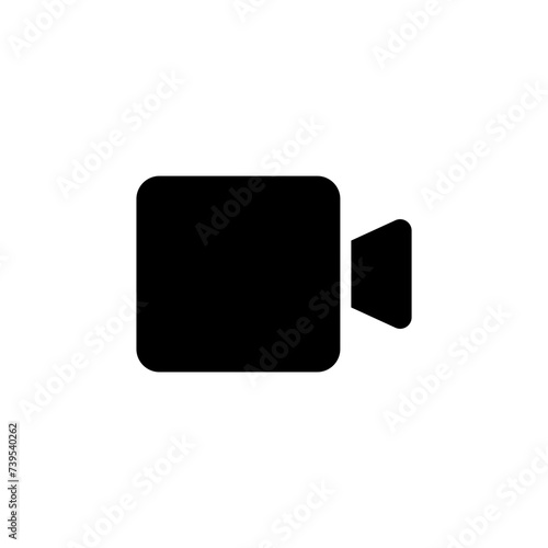 video camera icon for streaming , facetime icons video call symbol	
