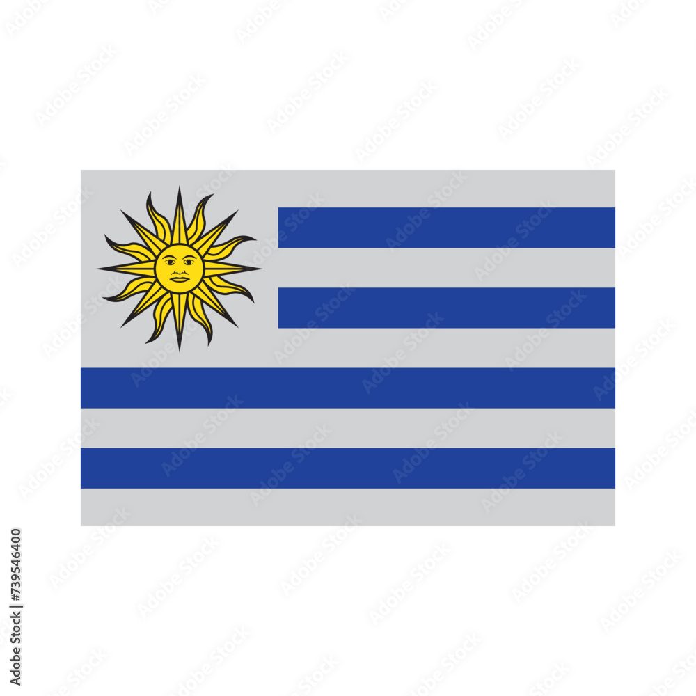 Obraz premium Uruguayan flag icon
