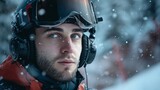 Winter Sports Enthusiast in Action Generative AI