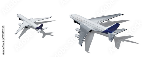 Plane model isolated on white background © Vaceslav Romanov