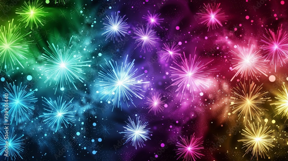 Fototapeta premium Colorful fireworks