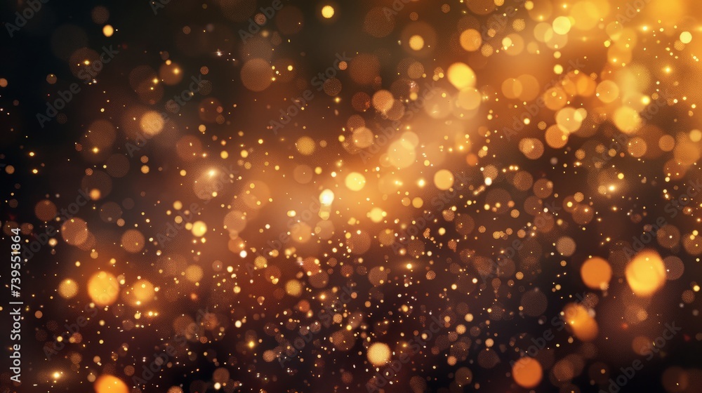 Fototapeta premium Fireworks at New Year and copy space - abstract holiday background