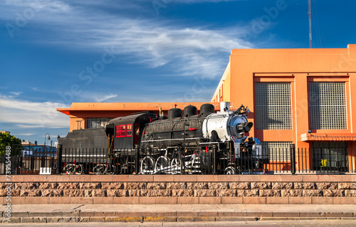 Steam locomotive at the Railway Museum in San Luis Potosi, Mexico photo