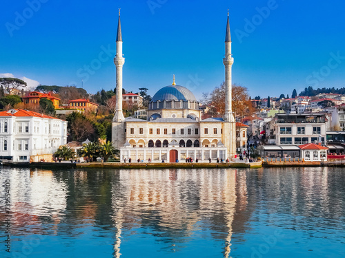 a mosque on the Bosphorus, Istanbul, Turkey