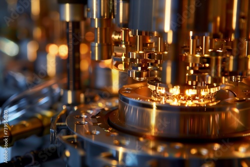 close up view of a quantum machine