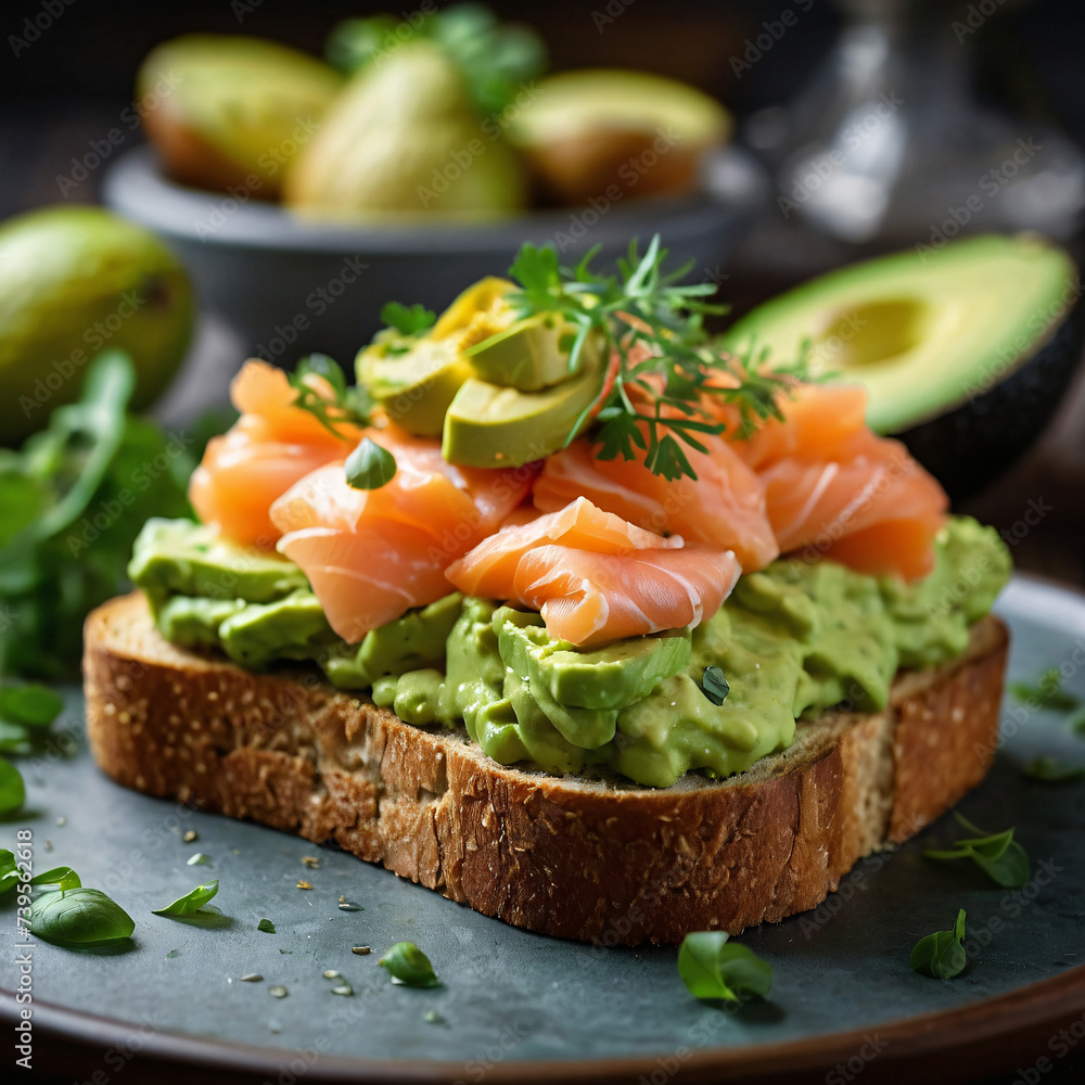 Green Goddess Avocado Toast with Smoked Salmon - A Heavenly Brunch Delight Green Goddess Avocado Toast with Smoked Salmon - A Heavenly Brunch Delight