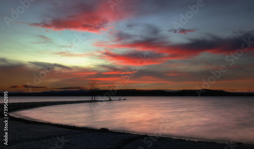 sunset at the beach © IOANNIS