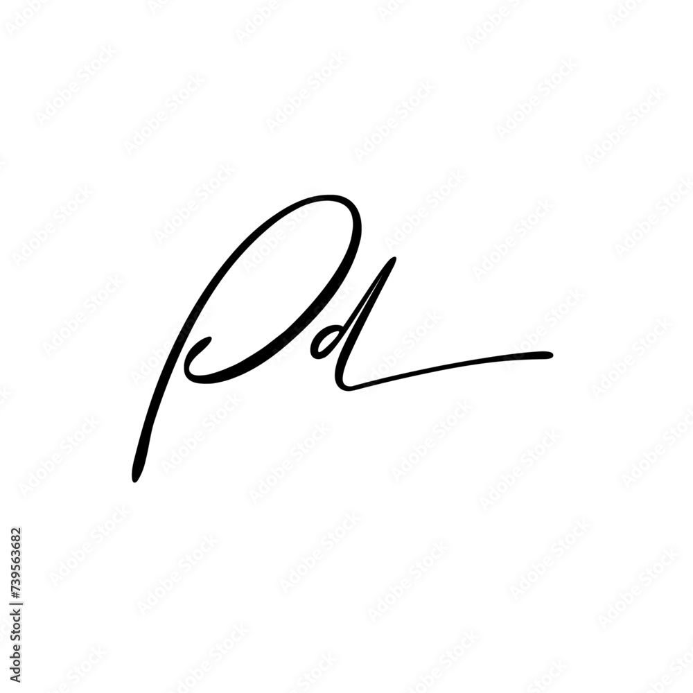 Initial wedding monogram logo template Initial wedding monogram logo template