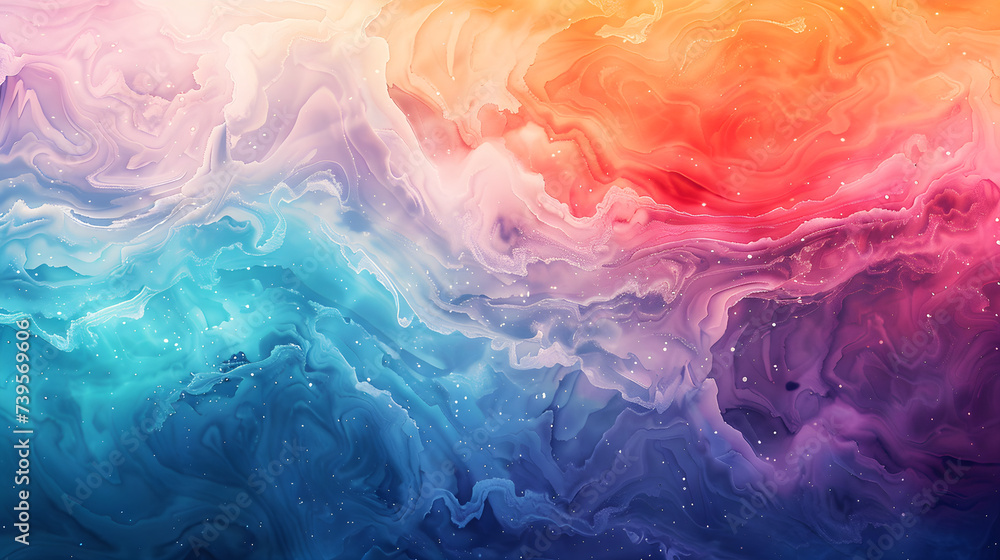 Colorful Background With Red, Blue, Purple Swirls and White Spots Colorful Background With Red, Blue, Purple Swirls and White Spots
