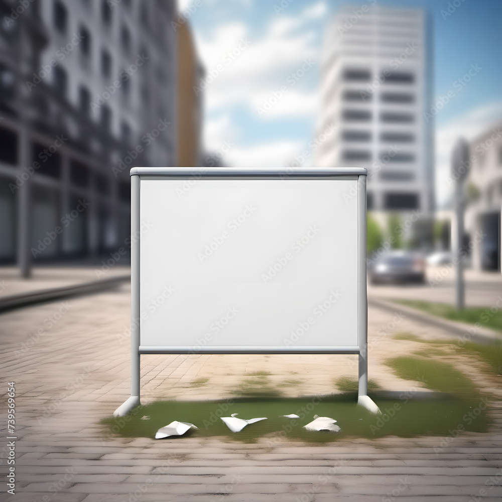 Ein Bild von einem Whiteboard mitten in einer Stadt, unbeschriftet. Als Textfeld verwendbar. Ein Bild von einem Whiteboard mitten in einer Stadt, unbeschriftet. Als Textfeld verwendbar.