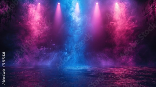 Wallpaper Mural Vibrant Waterfall in Dark Room Torontodigital.ca