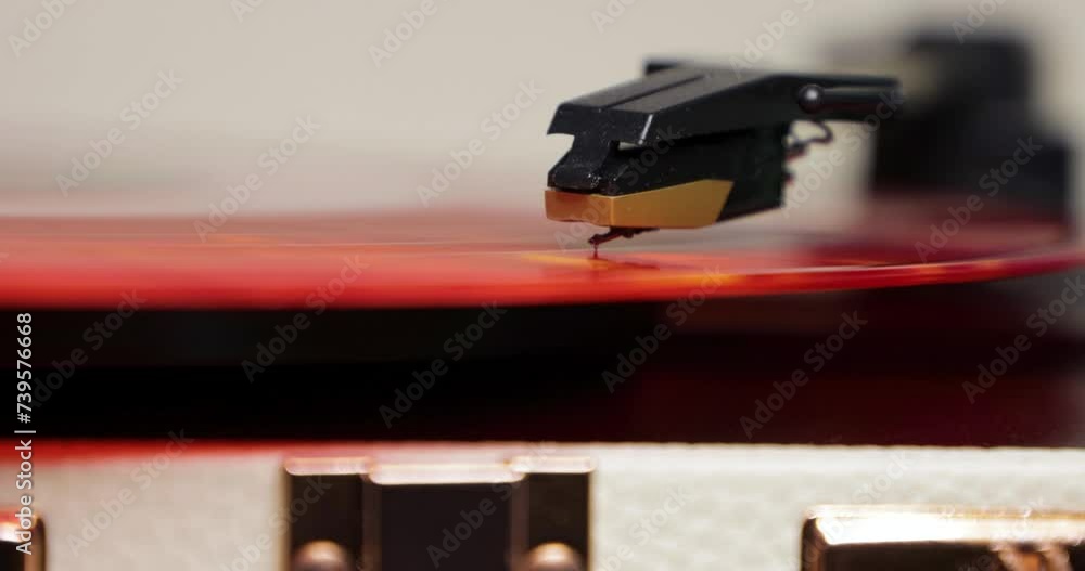 Needle on a spinning record Needle on a spinning record