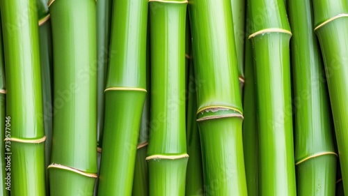 Dense green bamboo stalks background