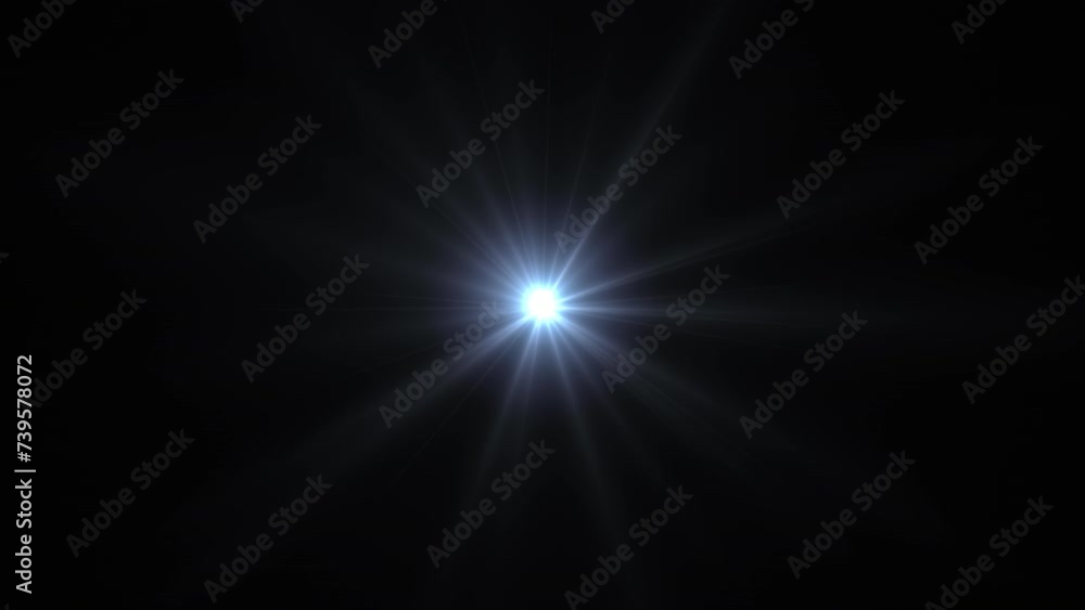 4K looping center rotating flickering light blue star sun lights optical lens flares shiny animation art background.Lighting lamp rays effect dynamic bright video footage. 4K looping center rotating flickering light blue star sun lights optical lens flares shiny animation art background.Lighting lamp rays effect dynamic bright video footage.