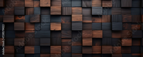 Hard wood or Wood squares Pattern Blocks Collage.
