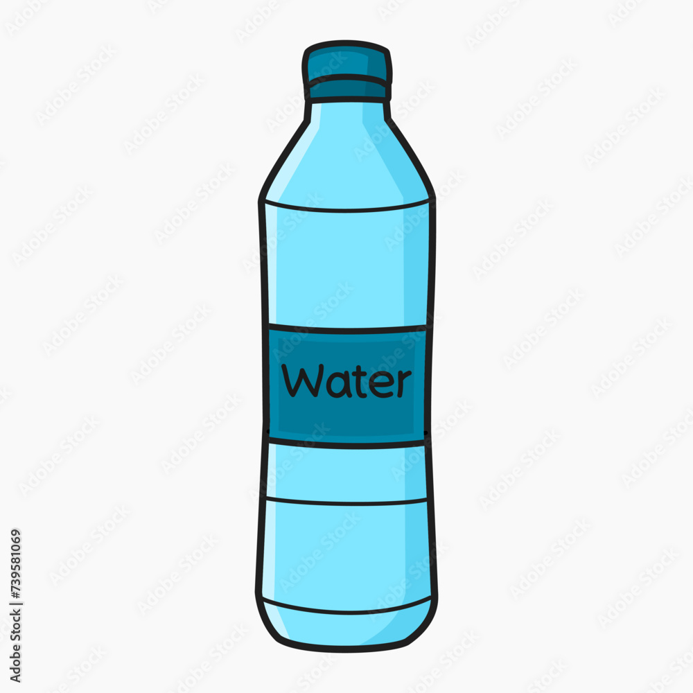 Bottle of water vector isolated Bottle of water vector isolated