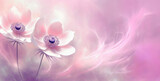 Flores rosadas abstractas, espacio en blanco. 
Fondo de pantalla