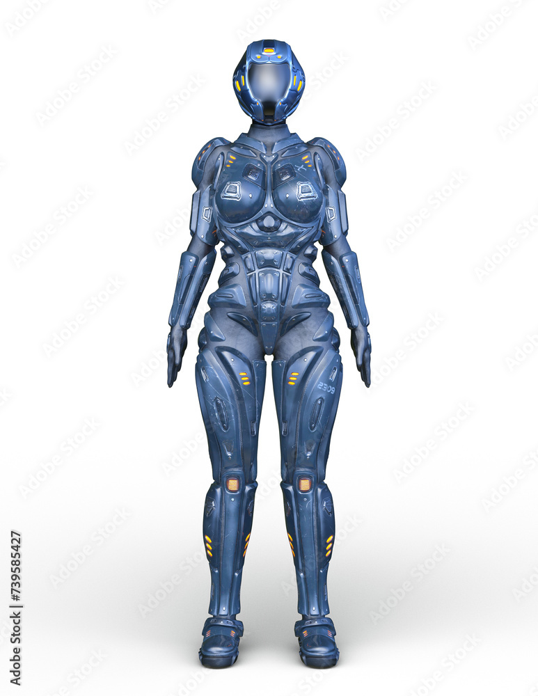 サイバーウーマン 3DCGレンダリング サイバーウーマン 3DCGレンダリング