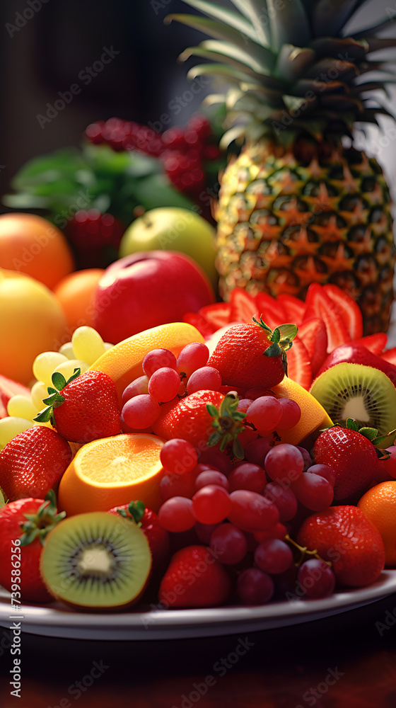 Picture of Assorted Fresh Fruits: A Symphony of Colors and Vitamins