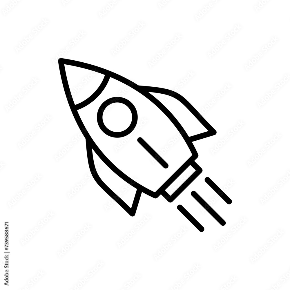 Rocket icon vector. Startup icon vector. Rocket icon vector. Startup icon vector.