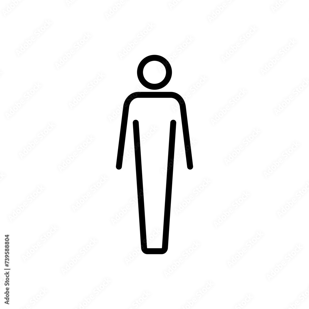 Man icon vector. male icon vector. human symbol Man icon vector. male icon vector. human symbol