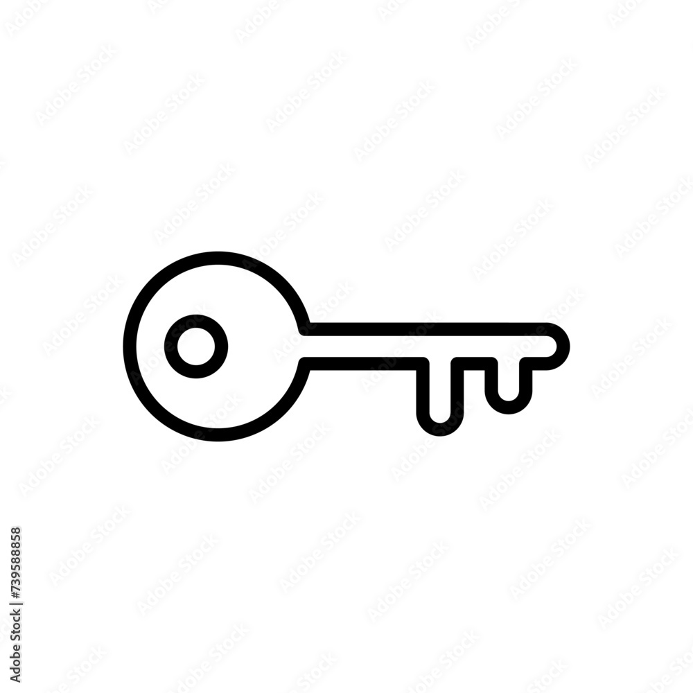Key icon vector. Key vector icon. Key symbol Key icon vector. Key vector icon. Key symbol