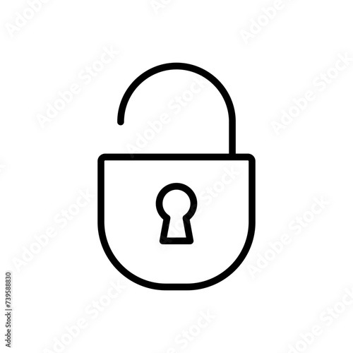 Lock icon vector. Padlock icon vector. Encryption icon. Security symbol