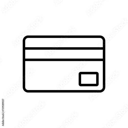 Credit card icon vector. Credit card payment icon vector
