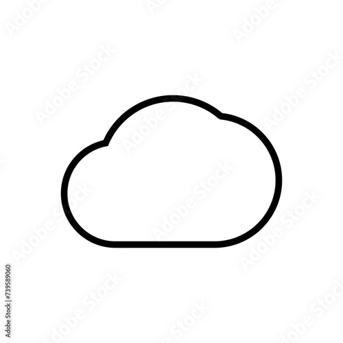 cloud icon vector. cloud vector icon